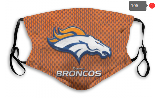 NFL Denver Broncos Dust mask with filter